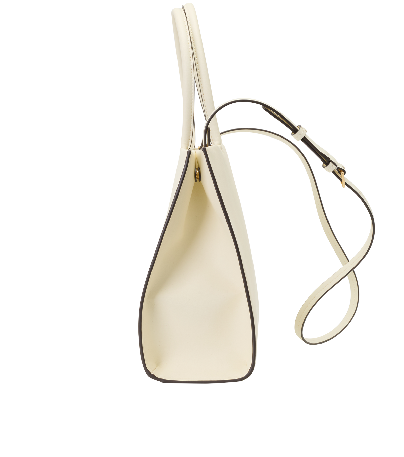 Small Ella Bio Tote, &pound;210, Handbags, Cream, Leather, Bottom view
